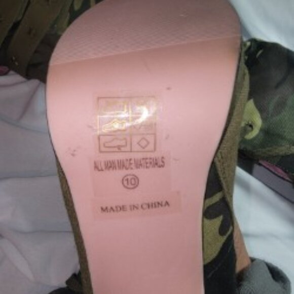NEW Leg Avenue Camo Stiletto Knee High Boots | Size 10 | 4.5” Heel - Picture 6 of 6